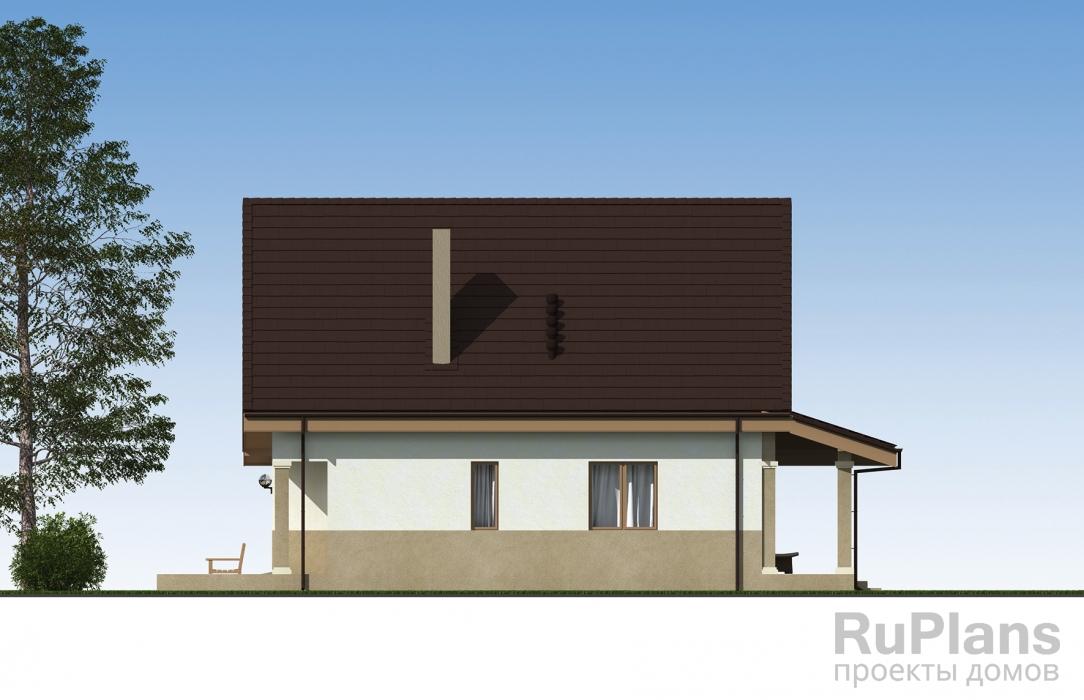 Проект одноэтажного жилого дома с подвалом, террасой и мансардой ЛСП5227